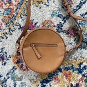 Tan Leather Crossbody Bag